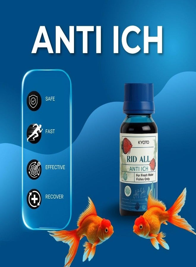 VAYINATO RID All Anti ICH White Spot for Aquarium Fish 180 ML (3 * 60ML) | Effective for White Spot | Safe for Freshwater Fish | Fast Acting Aquarium Formula - Image 3